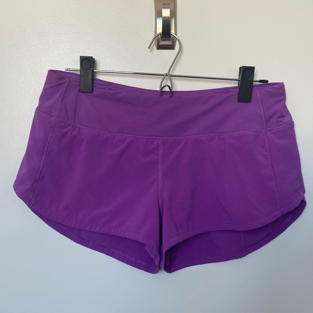 lululemon athletica Vibrant Purple Athletic Shorts